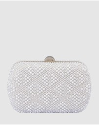 Olga Berg - Claire Faux Pearl Clutch