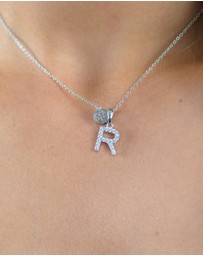 Georgini - Georgini Luxury Letters R Initial Pendant Silver