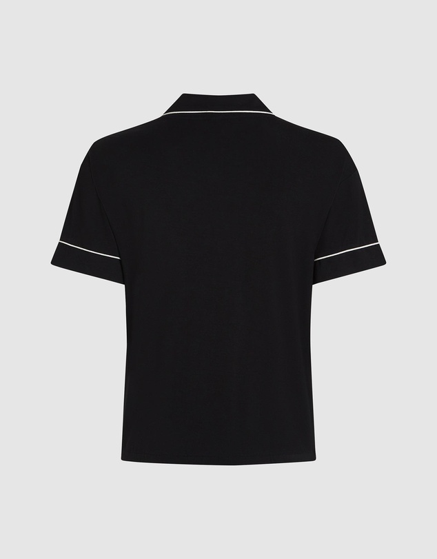 Hunkemoller - Jacket SS Jersey Essential Sleep Shirt