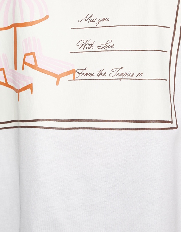 Dazie - Postcard Oversized Graphic Tee