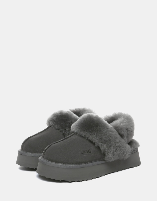 EVERAU - Australian Shepherd Ugg Musa Platform Cow Suede Upper House Shoes