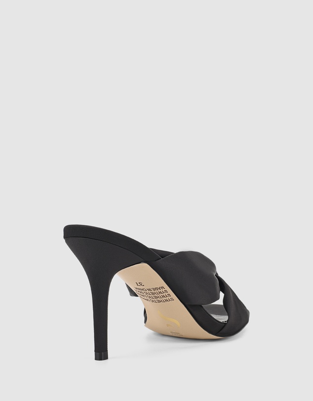 Siren - Nicola Satin Knot Mules