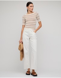 Staple the Label - Echo Stripe Knit Tee