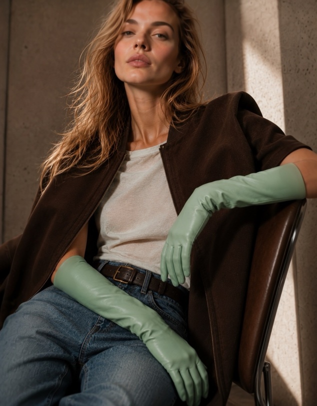 High Heel Jungle - Milana Opera-Length Leather Gloves