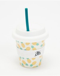 itti bitti - Reusable Baby Cino Cup with 2 Straws - Pineapple Delight