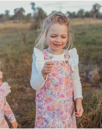 WITH LOVE FOR KIDS - Hazel Denim Pinafore Dress - Babies - Kids