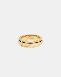 By Charlotte - Gold Breathe Spinning Meditation Ring