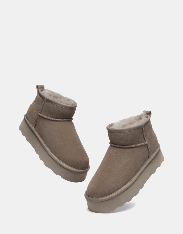 EVERAU - Australian Shepherd Ugg Thick Bottom Ronnie Cow Suede Upper UGG Boots