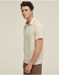 Oxford - Leyton Pure Linen Short Sleeve Shirt