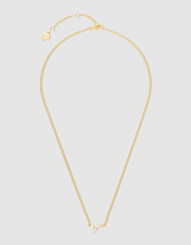 Wanderlust + Co - Starburst 14K Gold Vermeil Curb Chain Necklace