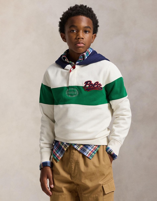Polo Ralph Lauren - Logo Fleece Rugby Hoodie - ICONIC EXCLUSIVE - Teens