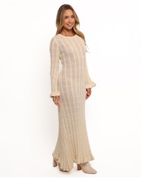 Petal & Pup - Colter Long Sleeve Maxi Dress - White