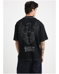 Black Noise White Rain - Contrast T-Shirt