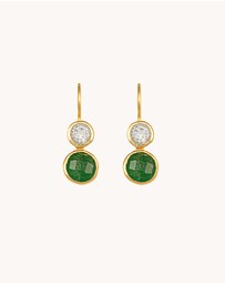 Bianc - Posy Earrings Green Aventurine