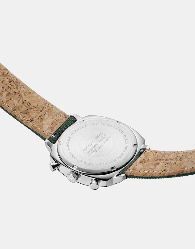 Mondaine - Mondaine Official Swiss Railways Grand Cushion 41mm Forest Green Watch Set