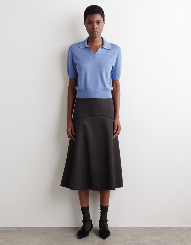 COS - Knitted Linen-Merino Polo Shirt