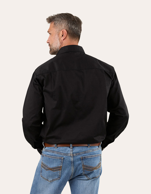 Ringers Western - King River Mens Half Button Work Shirt