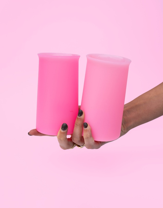 porter green - stegg | silicone unbreakable highball glasses