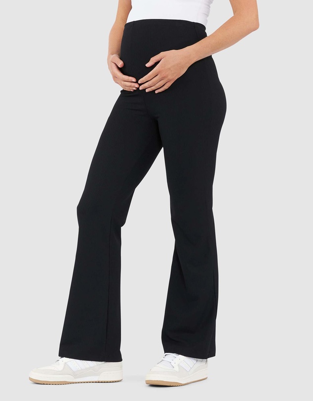 Ripe Maternity - Jonah Rib Flare Pant