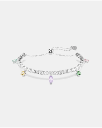 Swarovski - Ariana Grande X Swarovski Bracelet, Mixed Cuts, Multicolored, Rhodium Plated