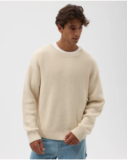 AERE - Organic Cotton Fisherman Rib Jumper