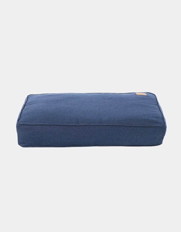 Mog & Bone - Classic Cushion Dog Bed - Blue Denim