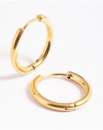 Lovisa - Gold Plated Surgical Steel Thin 12mm Hoop Earrings
