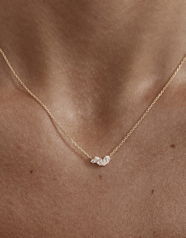 By Charlotte - Crystal Wings Neckace