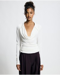 Lover - Bianca Plunge Top