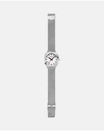 Mondaine - Mondaine Official Swiss Railways Petite Cushion 31mm Stainless Steel Watch