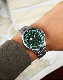 TIMEX - Harborside Coast Multifunction 43mm Stainless Steel Bracelet Watch