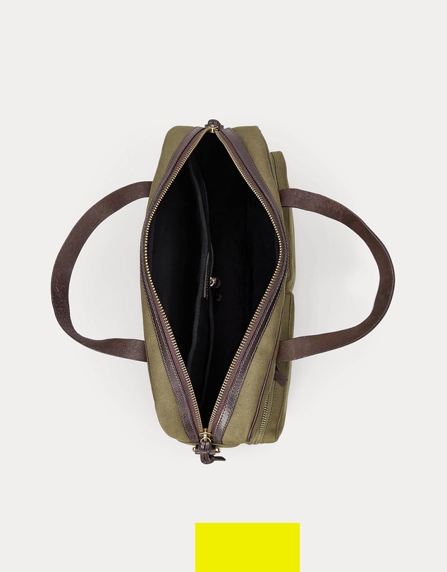 Polo Ralph Lauren - Leather-Trim Canvas Commuter Bag