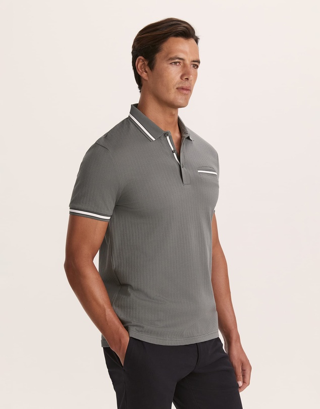 SABA - Ted Textured Cotton Polo