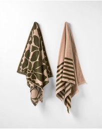Aura Home - Palma Stripe Australian Cotton Beach Towel