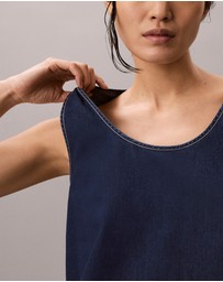 Calvin Klein Jeans - Denim Draped Tank Top