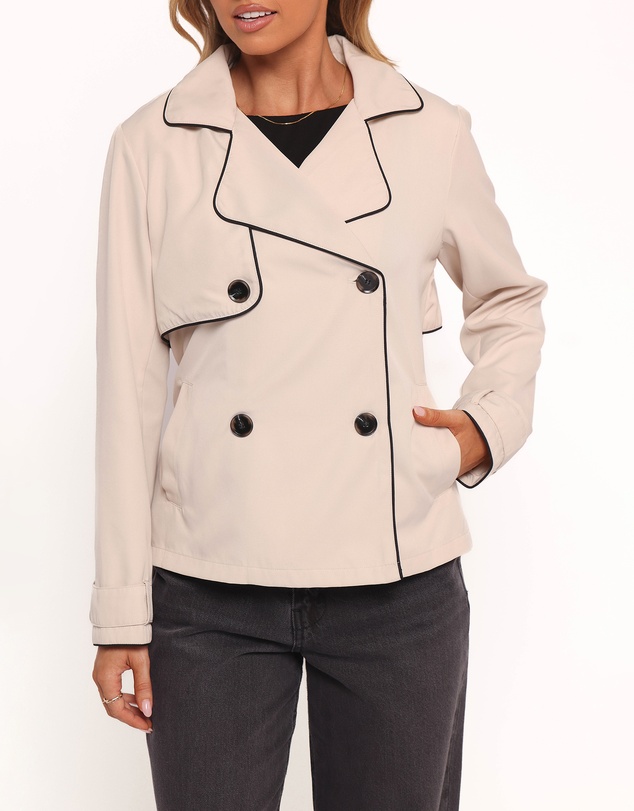 Petal & Pup - Franklin Cropped Trench - Ecru