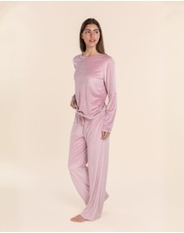 Gingerlilly - Thea Velour Long Lounge Set
