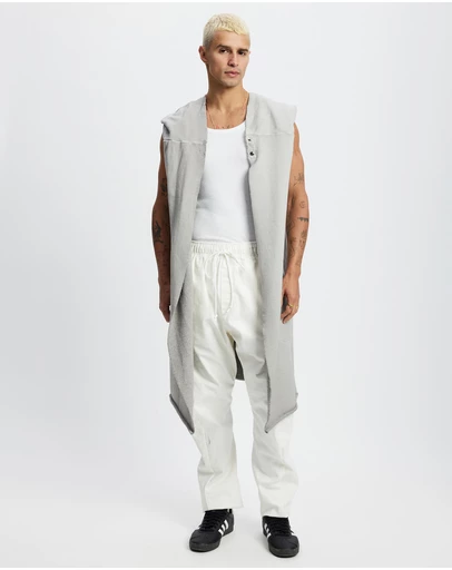 Surrounded By Ghosts - The Mercury French Terry Hooded Sleeveless Cardigan