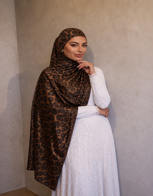 Mod Squad - Jersey Printed Hijab - Soft Jaguar