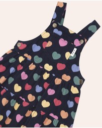 Huxbaby - Multi Hearts Cord Pinafore Dress - Babies-Kids