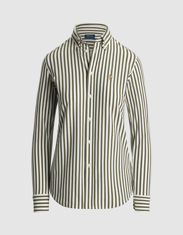 Polo Ralph Lauren - Striped Knit Oxford Cotton Shirt