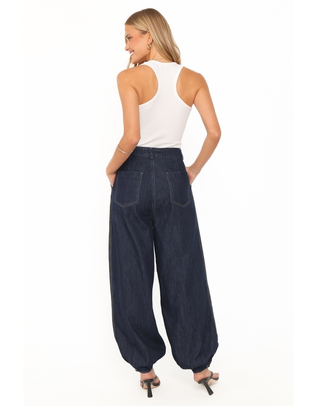 Petal & Pup - Melita Balloon Leg Denim Jeans - Indigo
