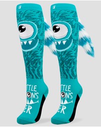 Crazy Skates - Crazy Socks Monster Teal Knee-High Socks