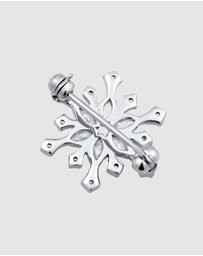 Elli Jewelry - Jewellery Women Bros Snowflake White Zirconia 925 Sterling Silver