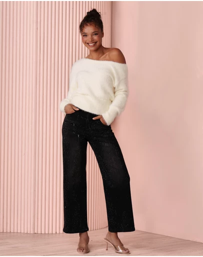 Azzurielle - Suky Crystal-embellished Jeans