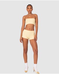 EDIKTED - Raegan Cable Knit Shorts