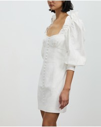 Asilio - Ruffle Long Sleeve Linen Dress