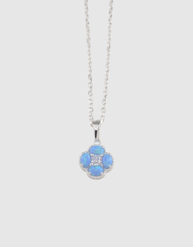 Von Treskow - Czelline Opal Clover Belcher Necklace