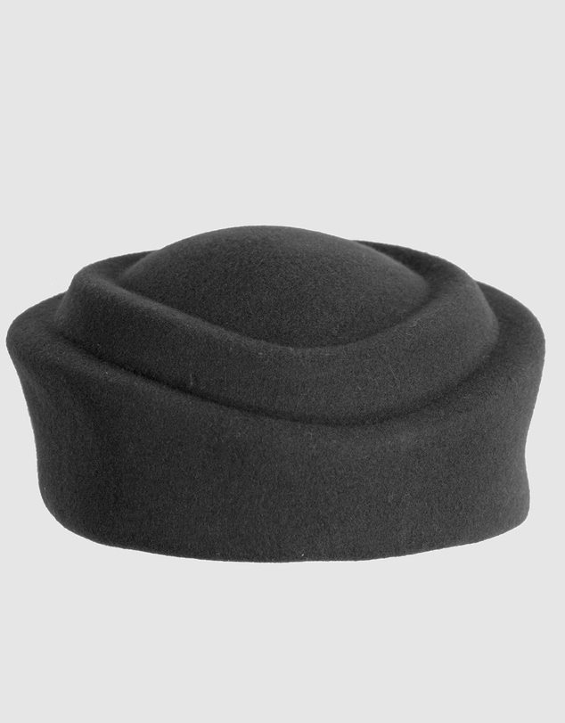 Max Alexander - Felt Black Pillbox Hat