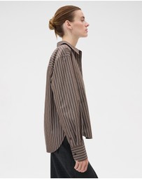 Oroton - Long Sleeve Stripe Shirt